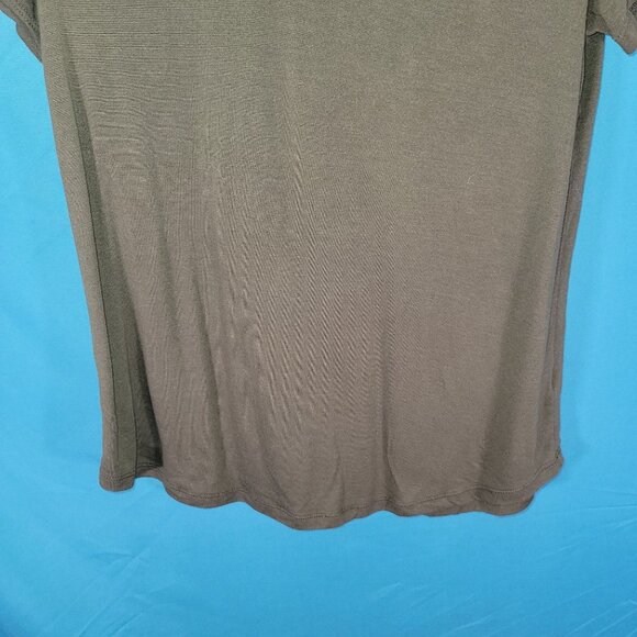 Ana Olive Green Short Sleeve Womens T-Shirt Medium - Picture 3 of 7